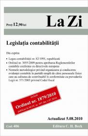 Legislatia contabilitatii (actualizat la 05.08.2010). Cod 406 - 