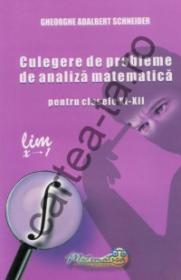 Culegere de probleme de analiza matematica pentru clasele XI - XII - Gheorghe Adalbert Schneider