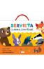 Servieta cu animale din padure. Invatam si ne distram! - -