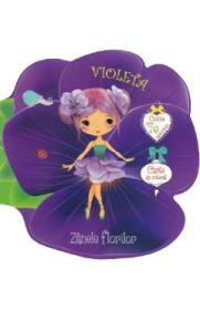 Zanele florilor: Violeta. Carte de colorat cu autocolante - -