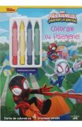 Paienjenelul si prietenii lui uimitori. Carte de colorat cu 4 creioane cerate - -