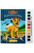 Sa pictam cu Kion. Carte de colorat cu pensula si acuarele - -