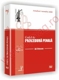 Codul de procedura penala - Ad Litteram. Actualizat 1 octombrie 2008 - conf. univ. dr. Dan Lupascu
