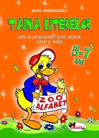 Taina literelor. Carte de perspicacitate, pentru desenat, colorat si invatat - 5-7 ani - Silvia Draghicescu