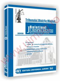 Tribunalul Bistrita-Nasaud - In materie - civila, de munca si asigurari sociale, minori si familie comerciala si de contencios administrativ si fiscal penala - ***