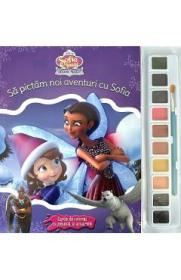 Disney. Sofia Intai. Insulele mistice. Sa pictam noi aventuri cu Sofia. Carte de colorat cu pensula - -