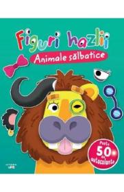 Figuri hazlii: Animale salbatice. Peste 50 de autocolante - -