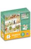 In lumea fructelor si a animalelor cu micul catel de usturoi. Puzzle gigant - Lavinia Trifan