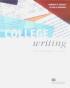 College writing From paragraph to essay - Dorothy E. Zemach, Lisa A Rumisek