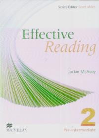 Effective Reading pre intermediate 2 - Scott Miles,jackie Mcavoy
