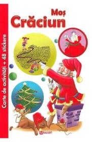 Carte de activitati cu 48 stickere: Mos Craciun - -