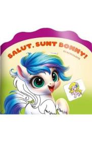 Salut, sunt Bonny! Carte de colorat cu autocolante - -