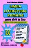 Limba si literatura romana - clasa a IX-a - prof. Mariana Badea