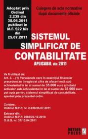 Sistemul simplificat de contabilitate - Culegere de acte normative
