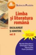 Limba si Literatura Romana Pentru Bacalaureat si Admitere. Vol. Ii - Manolescu Nicolae, Craciun Gheorghe, Mot Mircea, Sindrilaru Florin