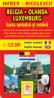 Belgia - Olanda - Luxemburg - Harta turistica si rutiera - HUBER - NICULESCU
