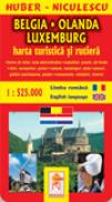 Belgia - Olanda - Luxemburg - Harta turistica si rutiera - HUBER - NICULESCU