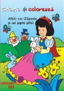 Citeste si coloreaza - Alba ca Zapada si cei sapte pitici -