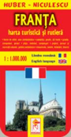 Harta Frantei - turistica si rutiera - HUBER - NICULESCU
