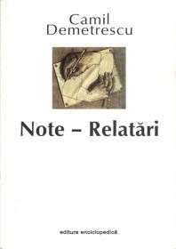 Note - Relatari - Camil Demetrescu