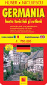 Harta Germaniei - turistica si rutiera - HUBER - NICULESCU