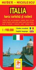 Harta Italiei - turistica si rutiera - HUBER - NICULESCU
