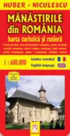 Manastirile din Romania - harta turistica si rutiera - HUBER-NICULESCU