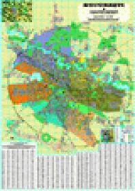 Bucuresti si localitatile limitrofe laminata (scara 1:17.500) - 