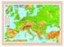 Harta fizica a Europei laminata (scara 1:7.000.000) -