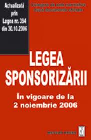 Legea sponsorizarii - Culegere de acte normative