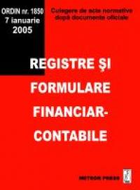 Registre si formulare financiar-contabile - Acte normative, legislatie