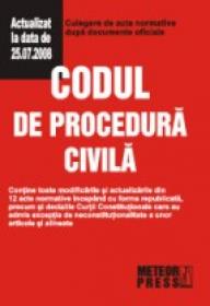 Codul de procedura civila - Culegere de acte normative