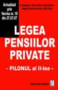Legea pensiilor private - Culegere de acte normative