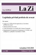Legea privind profesia de avocat (actualizat la 05.02.2010). Cod 380 -