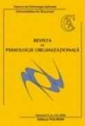 Revista de Psihologie Organizationala. Vol. V, Nr. 2-3/ 2005 - Centrul de Psihologie Aplicata ? Universitatea Bucuresti