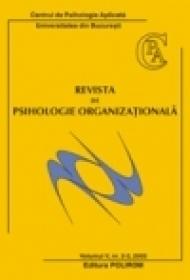 Revista de Psihologie Organizationala. Vol. V, Nr. 2-3/ 2005 - Centrul de Psihologie Aplicata ? Universitatea Bucuresti
