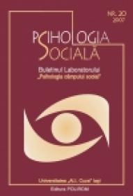 Psihologia Sociala. Nr. 20/2007. Buletinul Laboratorului  ?Psihologia cimpului social? Universitatea ?Al.I. Cuza? Iasi - Adrian Neculau (redactor-sef)