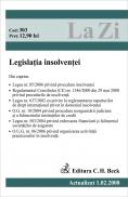 Legislatia Insolventei. Cod 303 (actualizat La 01.02.2008) -