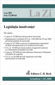 Legislatia Insolventei. Cod 303 (actualizat La 01.02.2008) - 