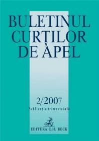 Buletinul Curtilor de Apel Nr.2/2007 - Pena Adriana