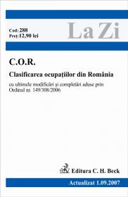 C.O.R.: Clasificarea ocupatiilor din Romania. Cod. 326 (actualizat la 20.08.2008) - Paul Stewart, Chriss Riddell