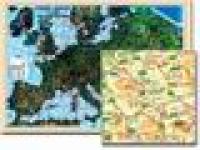 Europa - coduri postale laminata (scara 1:3.500.000) - 