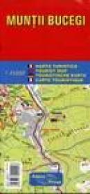Muntii Bucegi - harta turistica - 