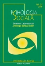 Psihologia sociala. Nr. 21/2008 ? Buletinul Laboratorului ?Psihologia cimpului social?, Universitatea ?Al.I.Cuza?, Iasi - Adrian Neculau (redactor-sef)