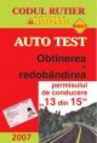 Auto test - Obtinerea si redobandirea permisului de conducere (13 din 15) - Dan Chiriac