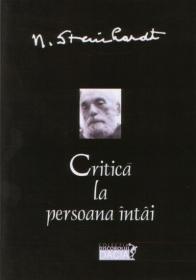 Critica La Persoana Intai - N. Steinhardt