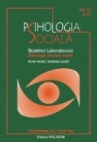 Psihologia Sociala. Nr. 16/2005 ? Buletinul Laboratorului ?Psihologia cimpului social?, Universitatea ?Al.I. Cuza?, Iasi - ***