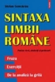Sintaxa limbii romane. Fraza. Exercitii. De la analiza la teste grila - Stefan Gencarau