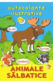 Animale salbatice. Autocolante ilustrative - -