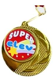 Medalie super elev + Snur tricolor - -